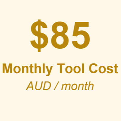 $85 monthly tool cost $85 monthly tool cost